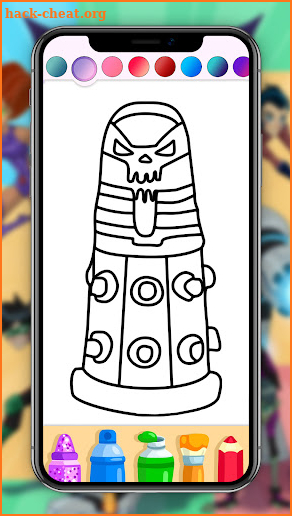 Teen Titans Coloring Page Game screenshot