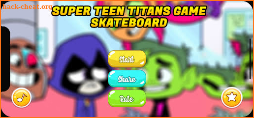 Teen Titans Game Skateboard Go screenshot