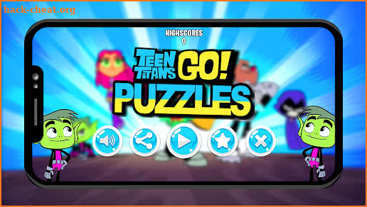 Teen Titans puzzle the cartoon game screenshot