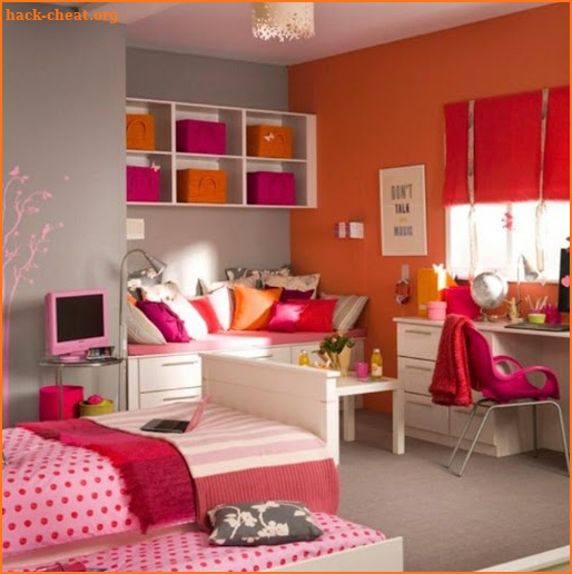 Teenage Girls Bedroom Interior Design screenshot