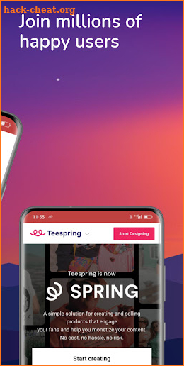 TEESPRING screenshot
