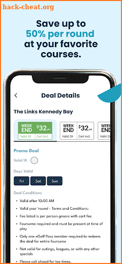 TeeTime Golf Pass screenshot