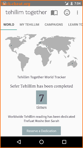 Tehillim Together: Worldwide Tehillim Campaigns screenshot
