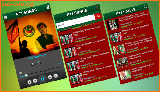 Tehreek-e-Insaf Songs (Audio & Video) screenshot