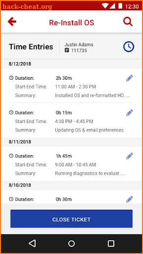 TekMe: Connectwise Ticket Management screenshot