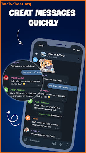 Tele Messenger Chats & Calls Free screenshot