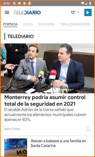 Telediario screenshot