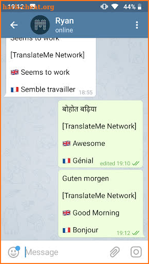 Telegram Translator Unofficial screenshot