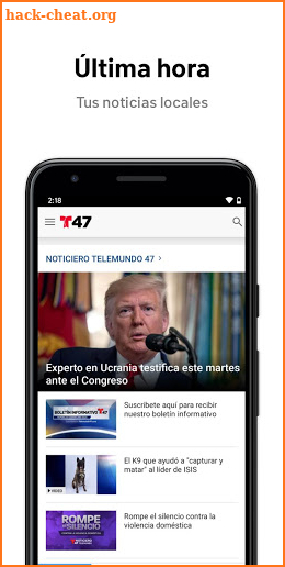 Telemundo 47 screenshot