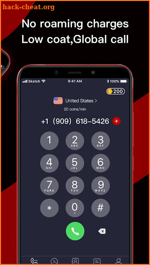 TeleNow: Phone Call & Text Unlimited, 2nd number screenshot