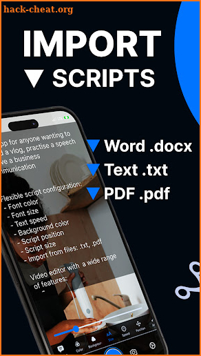 Teleprompter for Video Scripts screenshot
