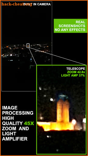Telescope Bx 7.2 45x Zoom Photo and Video Camera screenshot
