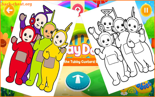 teletubbies coloring screenshot