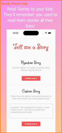 Tell me a Story screenshot