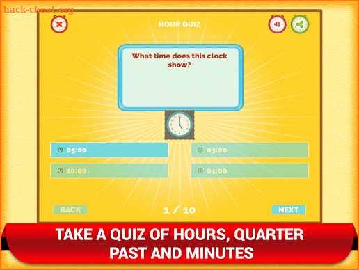 Telling Time Clock Kids Games screenshot