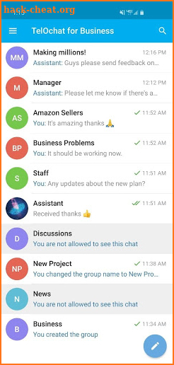 TelOChat for Business screenshot