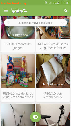 Telodoygratis - app to recycle and to give things screenshot