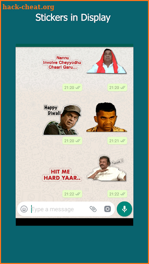 Telugu Stickers - WAStickers, WAStickerApps screenshot
