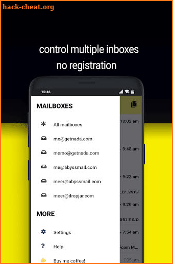 temp mail - by nada screenshot