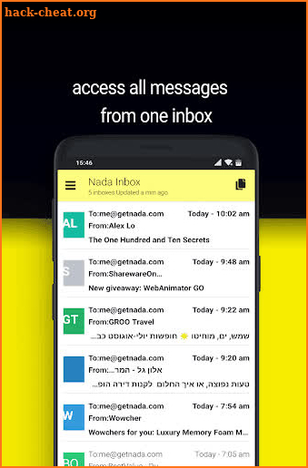 temp mail - by nada screenshot