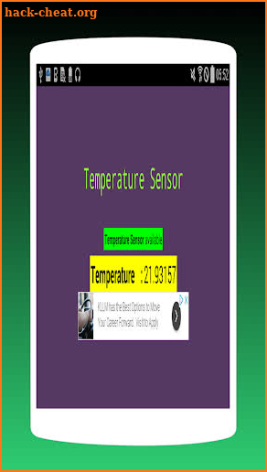temperature sensor screenshot