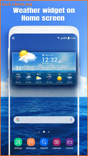 Temperature weather widget&Forecast screenshot