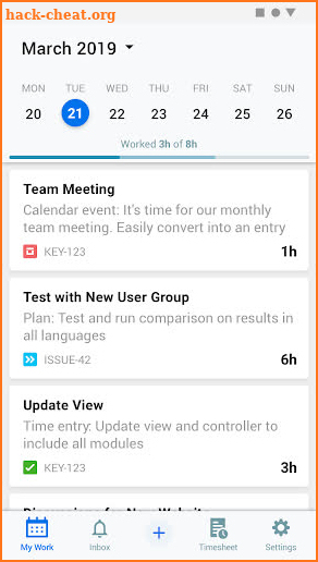 Tempo Mobile for Cloud screenshot