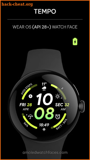 Tempo: Wear OS watch face screenshot