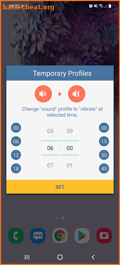 Temporary Profiles Widget screenshot