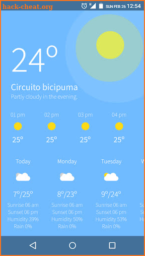 Tempus - weather app screenshot