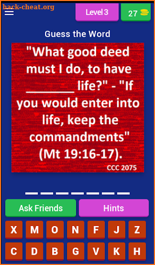 Ten Commandments Quiz screenshot