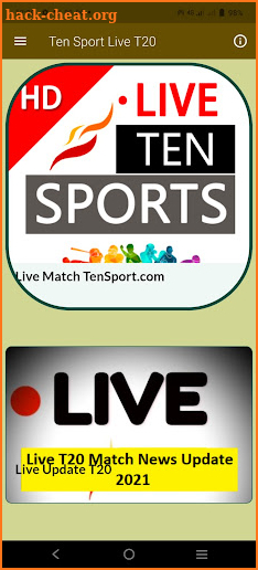 Ten Sport Live T20 screenshot