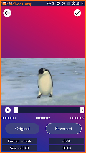 Tenet Video Editor : Reverse,  screenshot