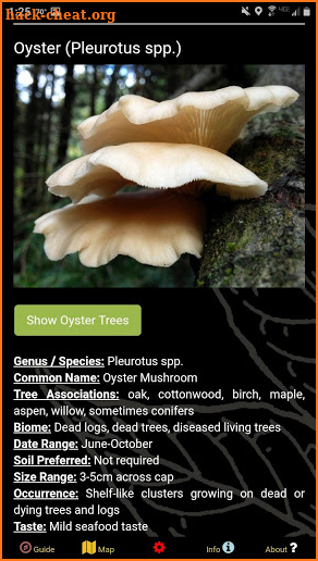 Tennessee Mushroom Forager Map Morels Chanterelles screenshot