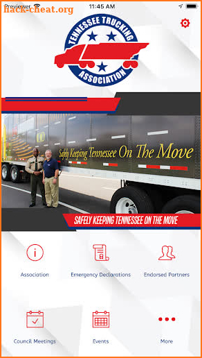 Tennessee Trucking Association screenshot