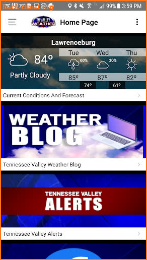 Tennessee Valley Weather screenshot