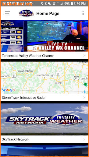 Tennessee Valley Weather screenshot