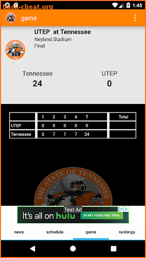 Tennessee Volunteers Football News screenshot