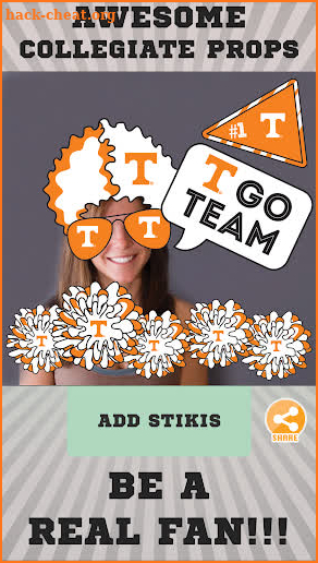 Tennessee Volunteers Selfie Stickers screenshot