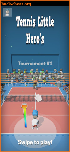 Tennis Little Heros 3D Game screenshot