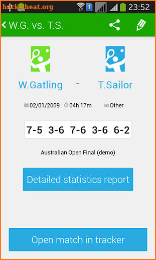 Tennis Math: score & stats screenshot