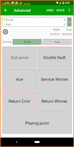 Tennis Umpire App screenshot