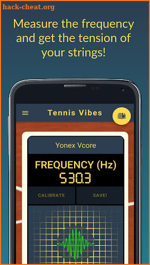 Tennis Vibes - Measure your Racket string tension screenshot