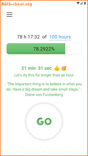 TenthApp - 10000 hours timer screenshot