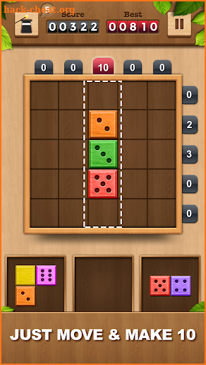 TENX - Wooden Number Puzzle Game screenshot