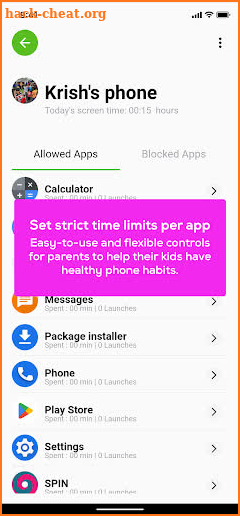 Teracube Thrive Parent App screenshot
