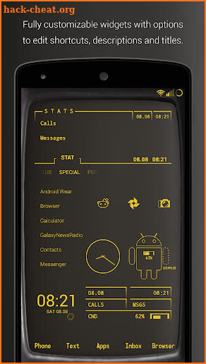Terminal Amber - CRT theme screenshot