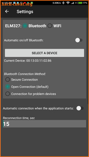 Terminal ELM327 | Bluetooth - WiFi screenshot