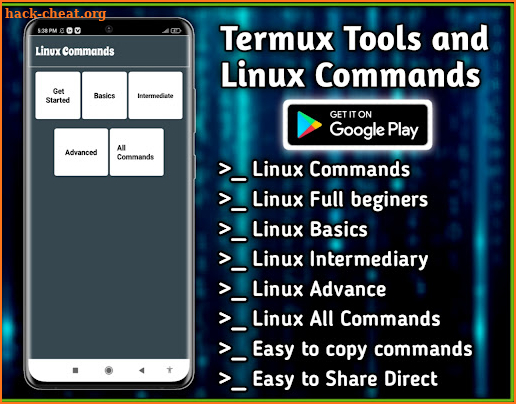 Termux Tools and Linux Command screenshot
