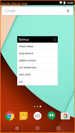 Termux:Widget screenshot